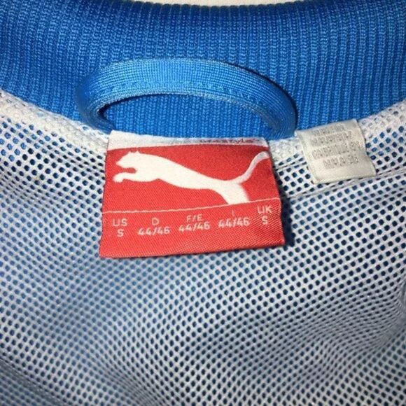 Puma Lightweight Full Zip Blue Track Jacket Size Small - Picture 4 of 9